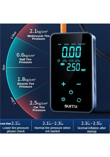 Jialan Araba İçin Hava Kompresörü Hava Pompası Taşınabilir