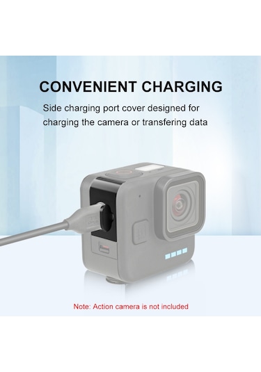 Puluz Pu912b Metal Pil Kapağı Değiştirme Gopro Hero 11 Siyah Siyah