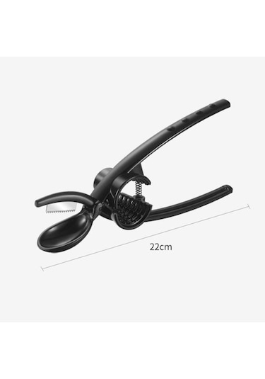 2'li Açıcı Klips 1 Çok Fonksiyonlu Kestane Ceviz Fındık Kırıcı Pense Sheller Siyah