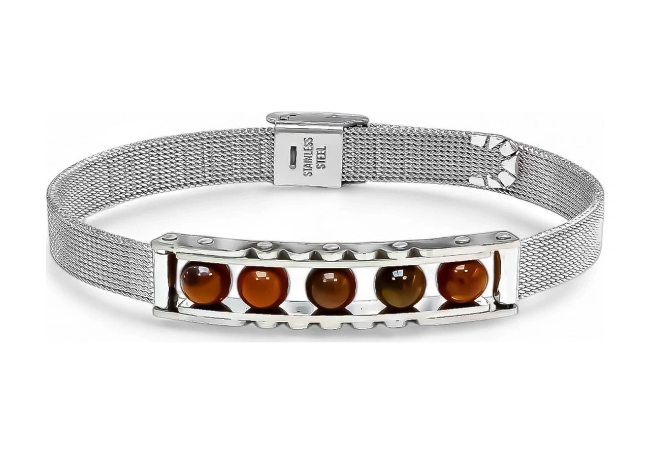 Moncuk Design Kaplan Gözü Taşı Ve Paslanmaz Çelik Bileklik 33512b23d4 Çok Renkli