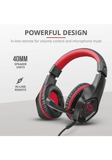 Trust GXT 404R Rana Switch Kulak Üstü Oyuncu Kulaklığı