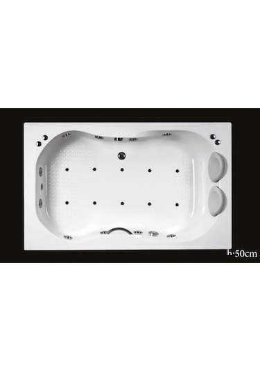 Alika 180 x 100 CM Jakuzi Küvet & Hidromasaj Sistem-2 (8+10 Jet)