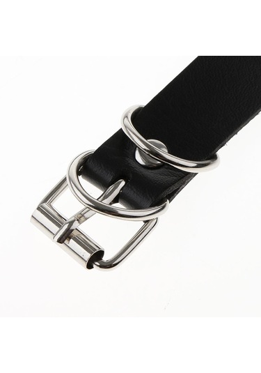 Suntek Bayan Pu Deri Vücut Demeti Kemer Ayarlanabilir Punk Bel Siyah