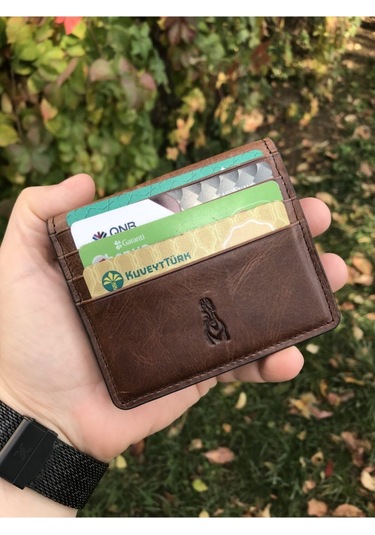 Guard Hakiki Deri Crazy Kahverengi Kartlık Çok Renkli