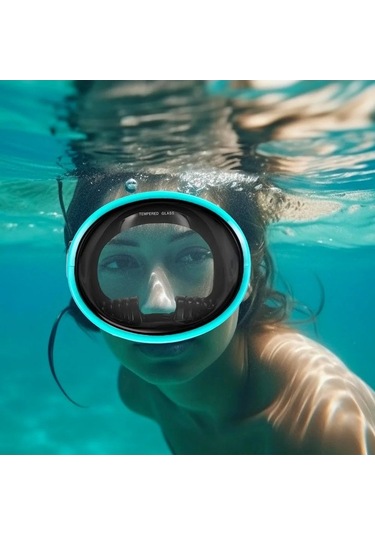 Zyzqstore Oval Dalış Maskesi Spearfishing Maskesi Klasik Retro Tarzı Çok Renkli Model Çok Renkli