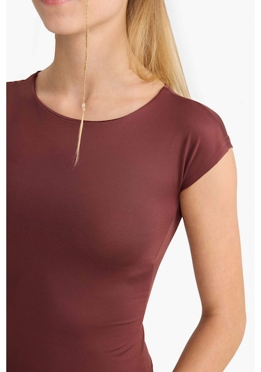 Defacto Coool Basic Düz Kolsuz Çıtçıtlı Body F7824ax25aubr469 Bordo