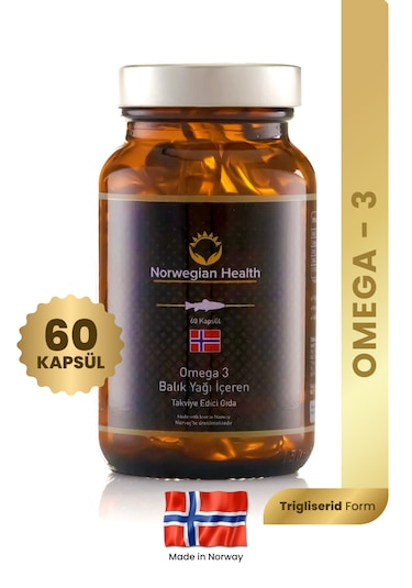 Norwegian Health Omega 3 1000 MG Somon&Morina Balık Yağı﻿ 60 Kapsül