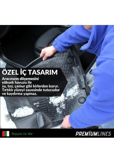 Reyyzen Citroen C-Elysee Paspas+Bagaj Havuzu 2012 Sonrası