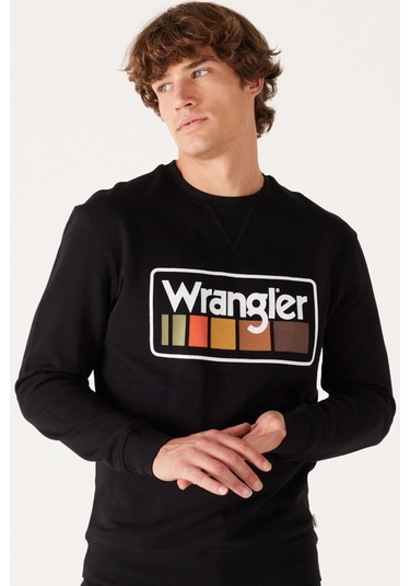 Wrangler Erkek Sweatshirt Siyah