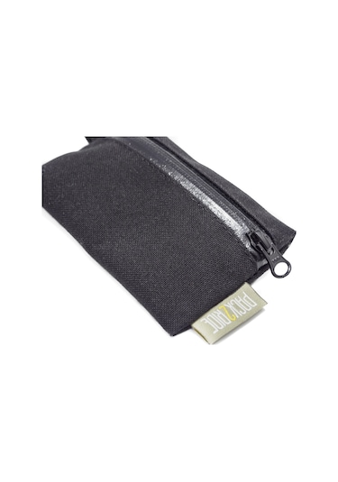 Pack2ride Karman Dayanıklı Fermuarlı Cüzdan Siyah Siyah