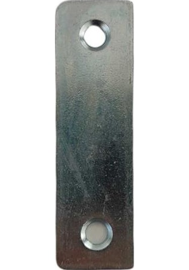 Metal Düz Gönye Lama 15x50 2 Mm İki Delikli Gri