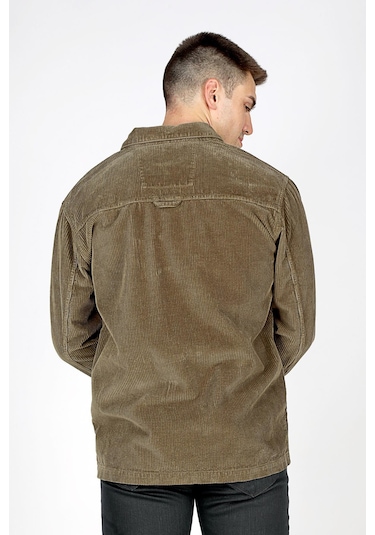 Lee Cooper Lukas Erkek Kadife Ceket Haki-20447 Haki