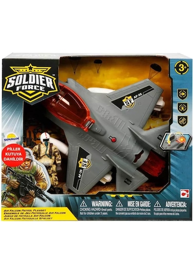 Sesli Ve Işıklı Soldier Force Askeri Uçak Oyun Seti