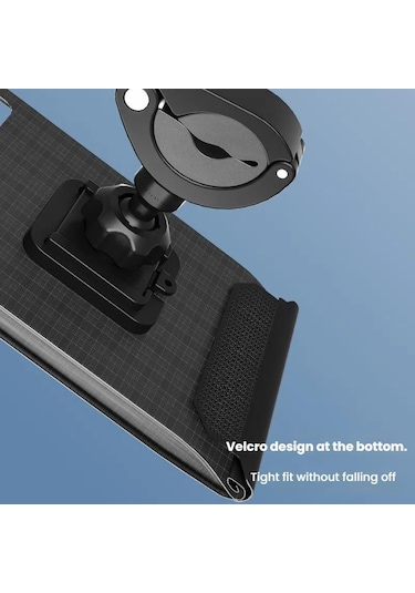 Bisiklet Tutucu Su Geçirmez Kese Çanta Bisiklet Motosiklet Gidon Ayna Telefon Standı Montajı, Boyut: Xl Çok Renkli