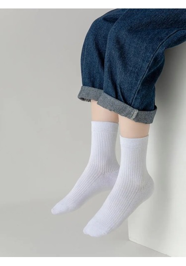 Polly&tim Çocuklar İçin Erkek Ve Kız Çocuğu 5 Çift Çorap Seti. 168718641 Beyaz