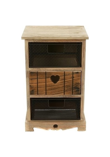 Rayne 3 Çekmeceli Dekoratif Sepet Sebzelik Patates Soğanlık 35x56