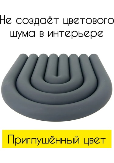 Tenfowee Ev Kullanıma Silikon Isı Yalıtımlı Tabaq/sahan Altı Yastığı 15x15 Cm, Gri Renk, 2 Adet Set