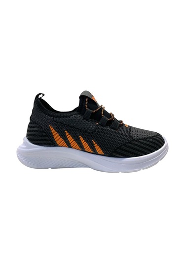 Tuğba Ortopedi 511 Çocuk Lastikli Rahat Sneaker Siyah