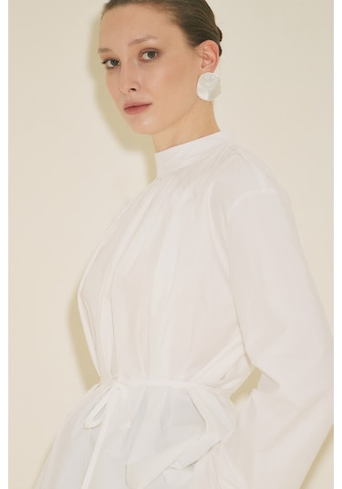 Manuka Pliseli Tunik Ekru Ss26tnk00004-02 Ekru