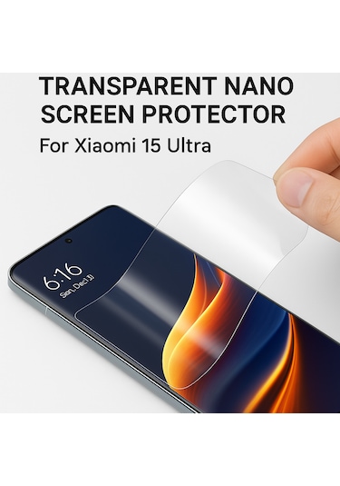 Lensun Şeffaf Nano Ekran Koruma Xiaomi 15 Ultra