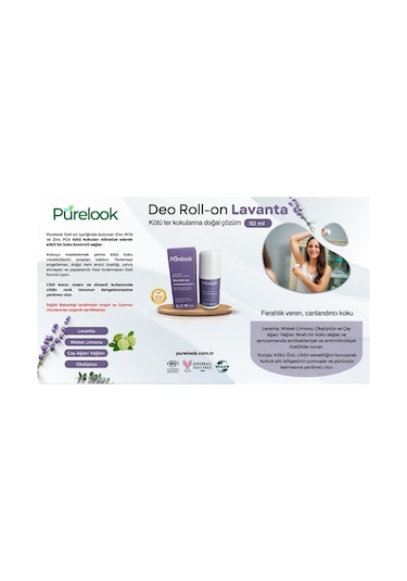 Purelook Lavanta Kadın Roll-On Deodorant 50 ML