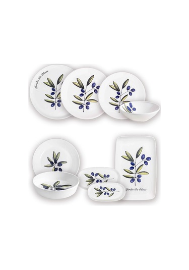 The Mia Olivos 6 Kişilik Yemek Talımı 31 Parça Set 1 Çok Renkli