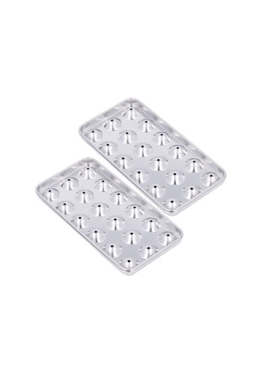 Geeroyoo 304 Çelik Buzluk Kalıbı - 18 Adet Buz Topu/jelit Oluşturucu, Kapaklı Ev Ve Bar Kullanıma Uygun, Temizliği Kolay, Dayanıklı Tasarım Diğer