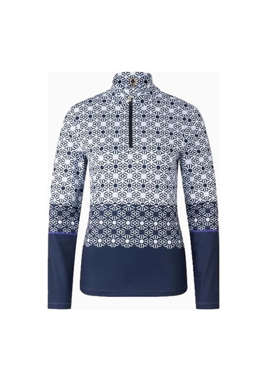 Bogner Sport First Layer Beline Termal Kadın Kayak Içlik İçlik Koyu Mavi-beyaz