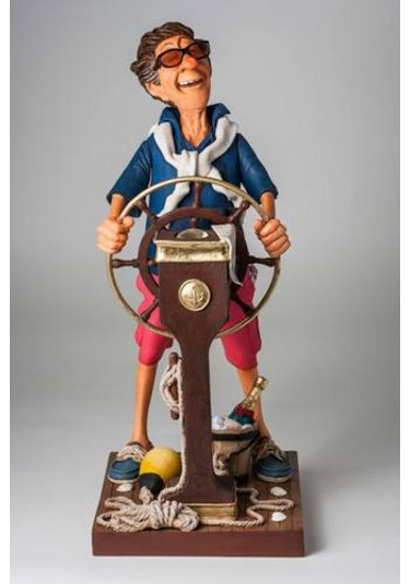 Forchino Biblolar - Sertifikalı Yat Kaptanı Biblo 25,5x19x44 Cm Dekoratif Obje 0