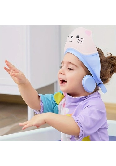 Willowhaven Pembe Renk, Pratik Duş Bonesi, 3 Renk Seçeneği, Ayarlanabilir Kulak Korumalı Banyo Bone Diğer