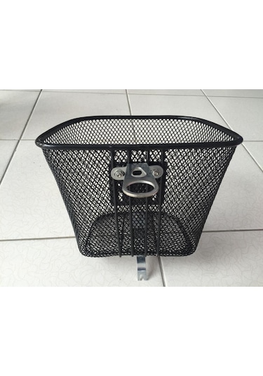 Bisiklet Çocuk Tel Örgü Ön Sepet Siyah 16 - 20 Jant