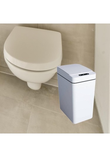 Pazly Suntek Kutusu Hafif Fotoselli Dar Çöp Beyaz Banyo Akıllı Ao Beyaz