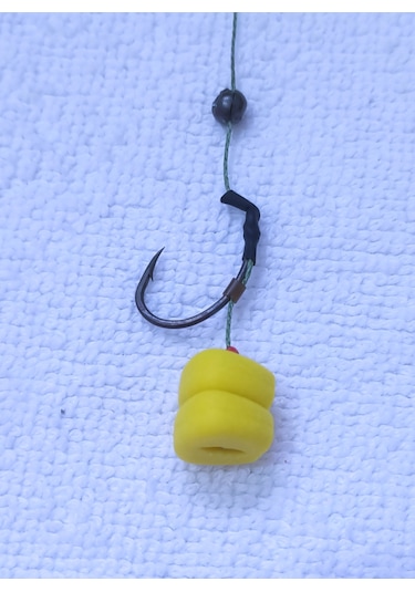 5 Adet Hamur Yaylı Sazan Rig Takımı Çift Sarı Esp Mısır'lı