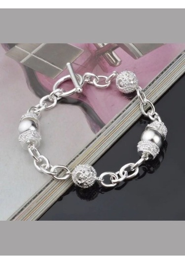 925 Ayar Gümüş Geometrik Bileklik