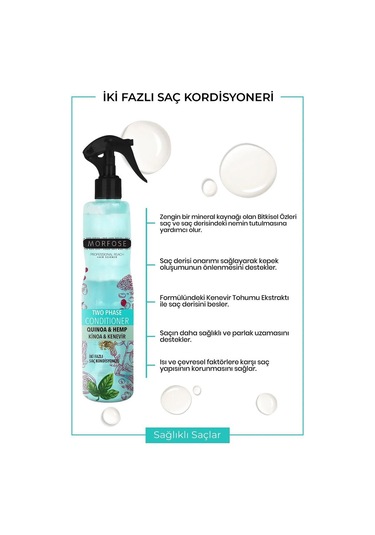Çift Fazlı Kinoa & Kenevir Kondisyoner Fön Suyu 400 Ml - Mrfs