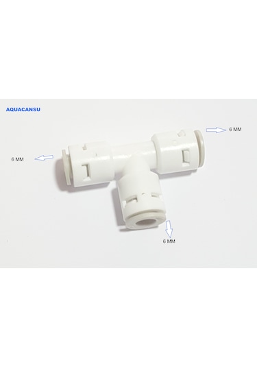 Quick-Dirsek T 6mm Giriş/Çıkış