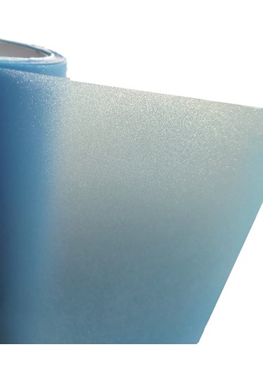 Parlak Simli Görünüm Mavi Renk Yapışkanlı Folyo 30 Cm 1 Metre