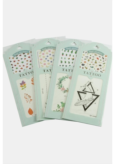 Karışık Tattoo Dövme Sticker 1 Adet