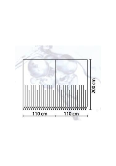 Zethome Günce Banyo Duş Perdesi 3795 Çift Kanat 2X100X200 Çok Renkli