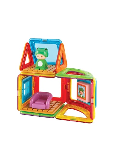 Magformers Mıknatıslı Cube Houseset - Frog - 20 Parça