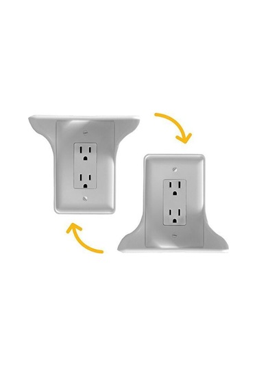 Mufunye Ev, Mutfak, Otel İçin Taşınabilir, Delik Açmayan Soket Tutucu, Konfor Ve Kolay Kullanım Sağlayan Beyaz A Modeli Beyaz