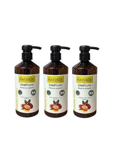 Argan Şampuan 600 Ml, 3adet, Dvd Lokman Aktar Tüm Saçlar