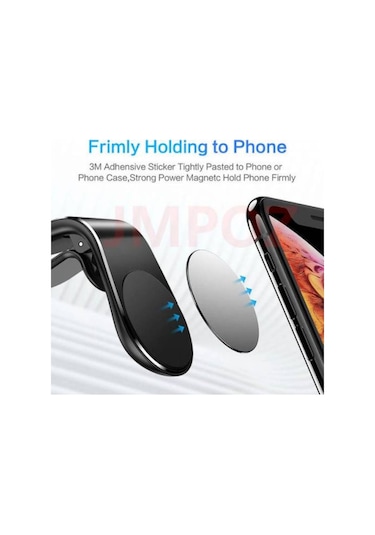 Powerway Tt23 Mıknatıslı Araç Içi Telefon Tutucu Mandallı L-Type