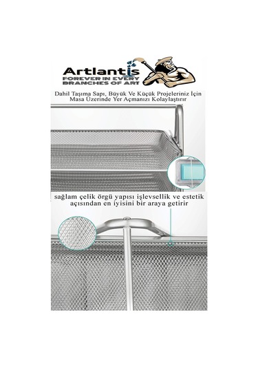 Evrak Rafı Metal 3 Lü Yeşil 1 Paket Masaüstü A4 Dosya Düzenleyici Kağıt Tepsisi Metal Çelik Fileli Üç Katlı Hareketli Açık Yeşil