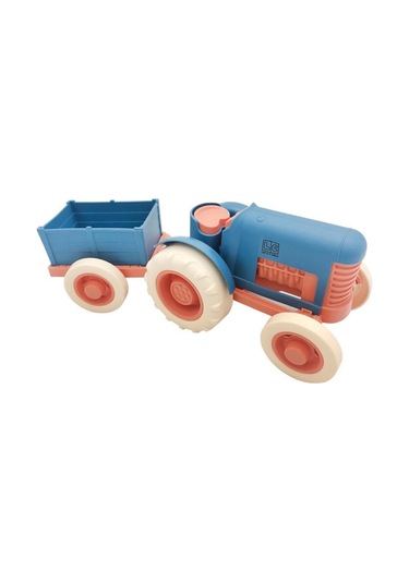 Let's Be Child Römorklu Sürtmeli Plastik Traktör Lc-30878 Lacivert-turuncu
