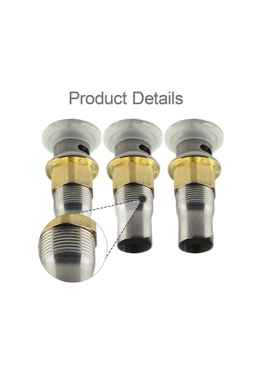 Suntek 3 Parça Lavabo Gider Tıkacı Silikon Conta Sağlam Stil A