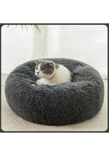 Mufunye Kendiliğinden Isınan Kaymaz Tabanlı Yumuşak Kedi Yatağı H
