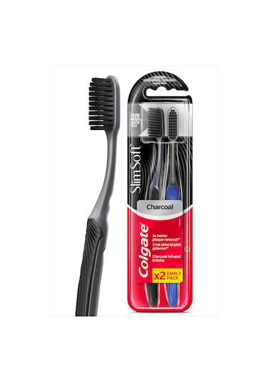 Colgate  Mikro Ince Charcoal Hassas Temizlik Yumuşak Diş Fırçası 1 1