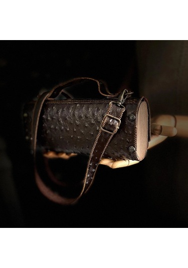 Hakiki Deri, El Yapımı Bayan Çanta, Bayan Cüzdan Larissa V37 Acı Kahverengi