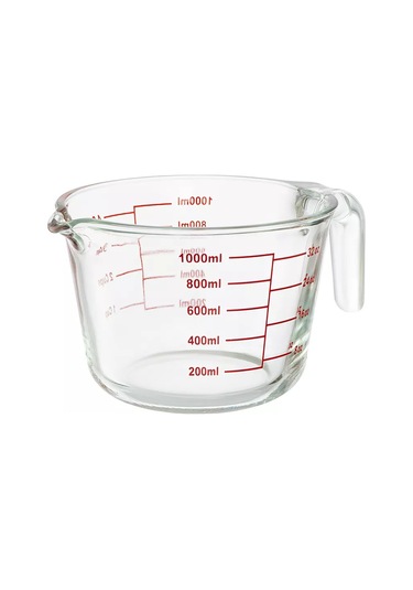 Smart Solutions 1 Litre Cam Ölçü Kabı Bardak Sapı 188132348 Beyaz